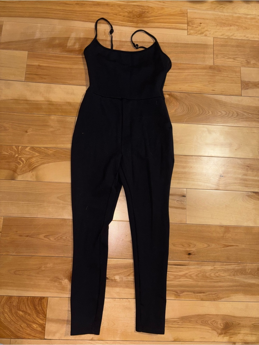 Abercrombie & Fitch Black Spaghetti-Strap Jumpsuit